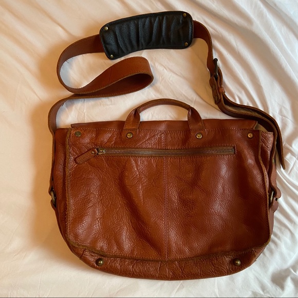 Leather messenger bag / satchel - Large - Picture 2 of 5